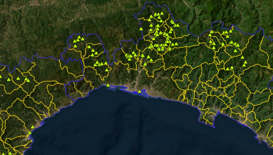 Punti di monitoraggio Coleottero (Popillia japonica)